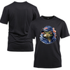 Animal Hiphop Graphic Flog Cotton Black Short Sleeve T-Shirt