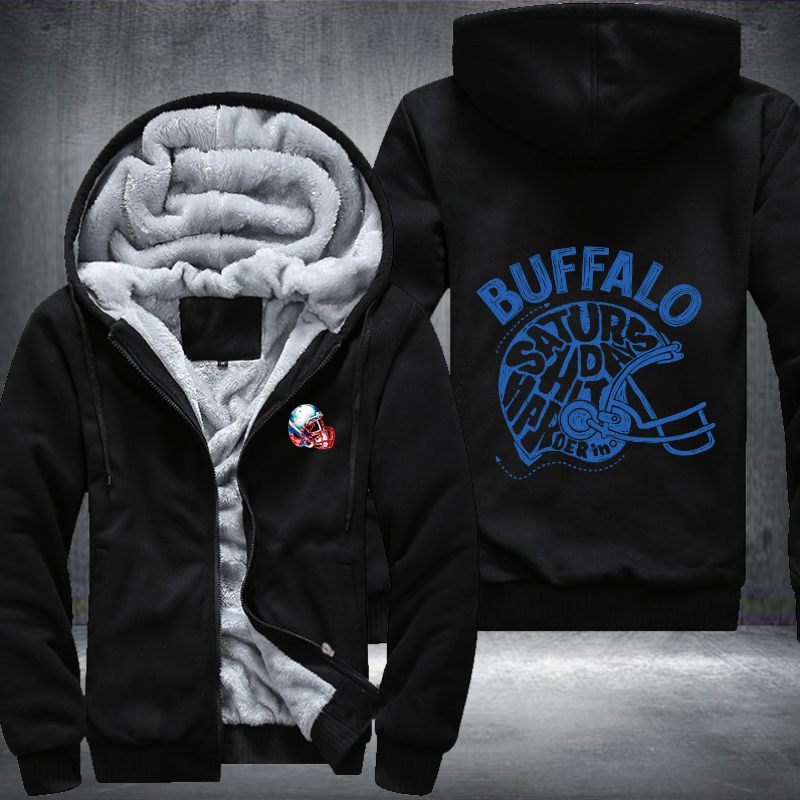 Saturdays hit harder in BUFFALO Fleece Hoodies Jacket