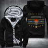Vintage Basketball INDIANA 1967 Fleece Hoodies Jacket