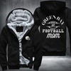 GREEN BAY WI Football mom Fleece Hoodies Jacket