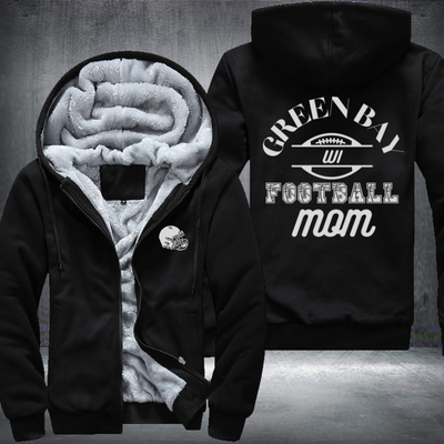 GREEN BAY WI Football mom Fleece Hoodies Jacket