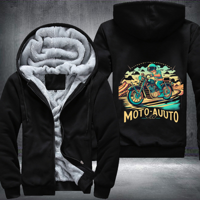 Moto Auuto Fleece Hoodies Jacket