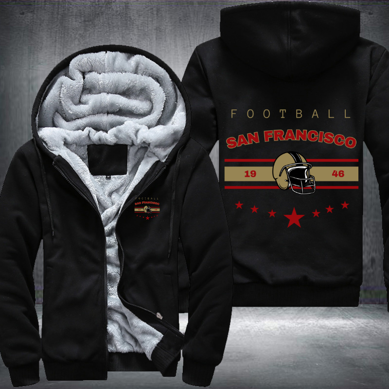 Vintage Football San Francisco 1946 Fleece Hoodies Jacket