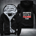 Grandpa Says I'm A Falcons Fan Fleece Hoodies Jacket