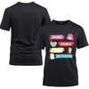 Anime Ramen Boba Sketching Kawaii Cotton Black Short Sleeve T-Shirt