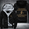 Basketball Lover City MILWAUKEE Fleece Hoodies Jacket