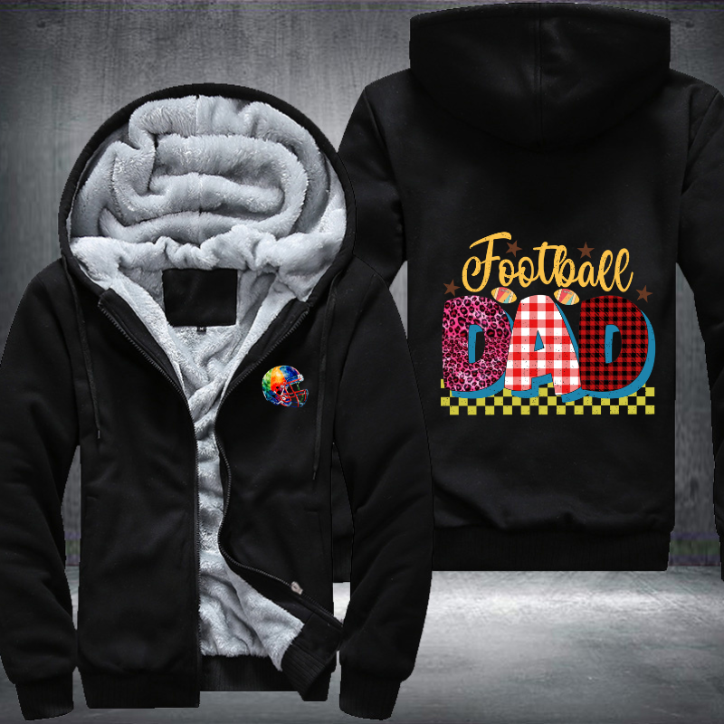 Football Dad Fleece Hoodies Jacket