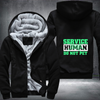 SERVICE HUMAN DO NOT PET Fleece Hoodies Jacket