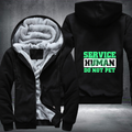 SERVICE HUMAN DO NOT PET Fleece Hoodies Jacket