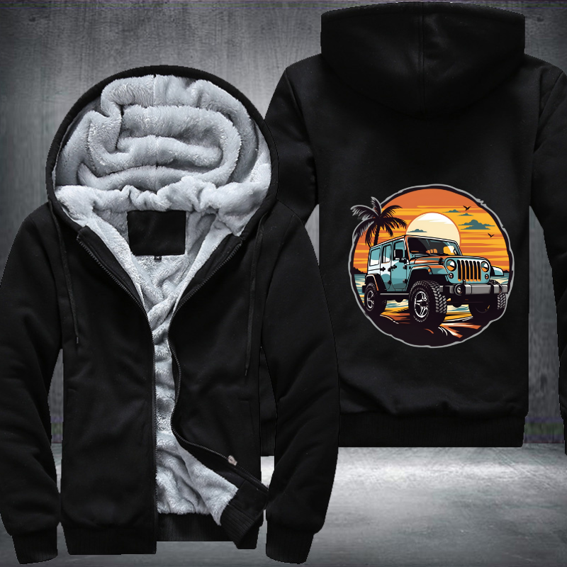 4x4s on Coastal Trails Fleece Hoodies Jacket
