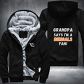 Grandpa Says I'm A Bengals Fan Fleece Hoodies Jacket