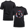 Animal Hiphop Graphic Black Tiger Cotton Black Short Sleeve T-Shirt