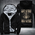 Four Wheels Move The Body Two Wheels Move The Soul Fleece Hoodies Jacket