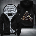 Ghost Rider Skull Ride Motorcycle Fleece Hoodies Jacket