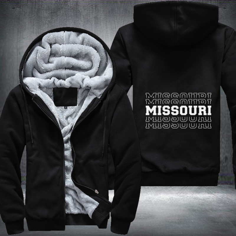 Patriotic USA State Missouri Fleece Hoodies Jacket