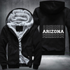 Patriotic USA State Arizona Fleece Hoodies Jacket