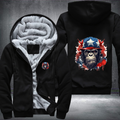 Animal Hiphop Graphic Watercolor Ape Fleece Hoodies Jacket