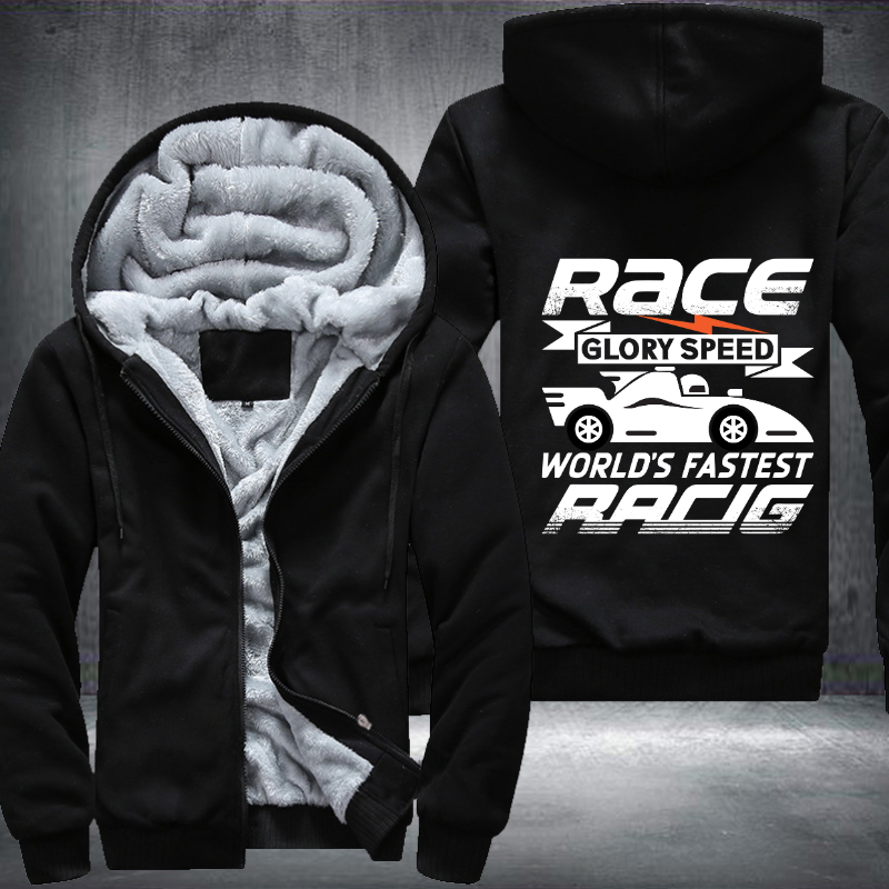 Race Glory Speed World's Faster Racing Fleece Hoodies Jacket