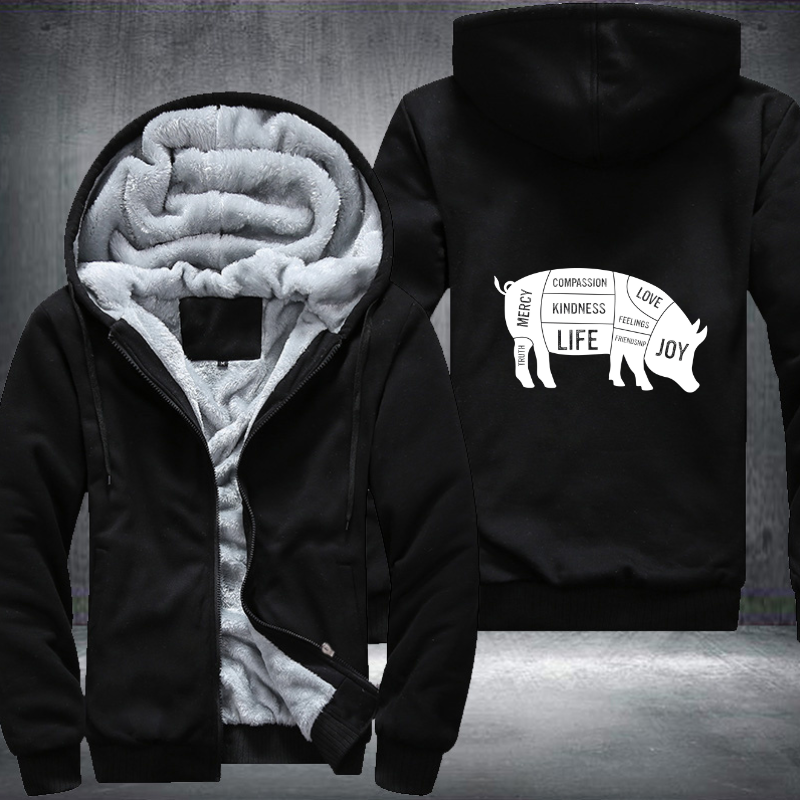 Animal Testing Fleece Hoodies Jacket