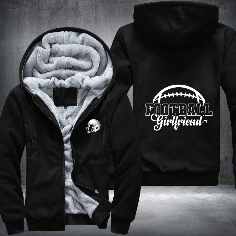 Football Girlfriend Fleece Hoodies Jacket
