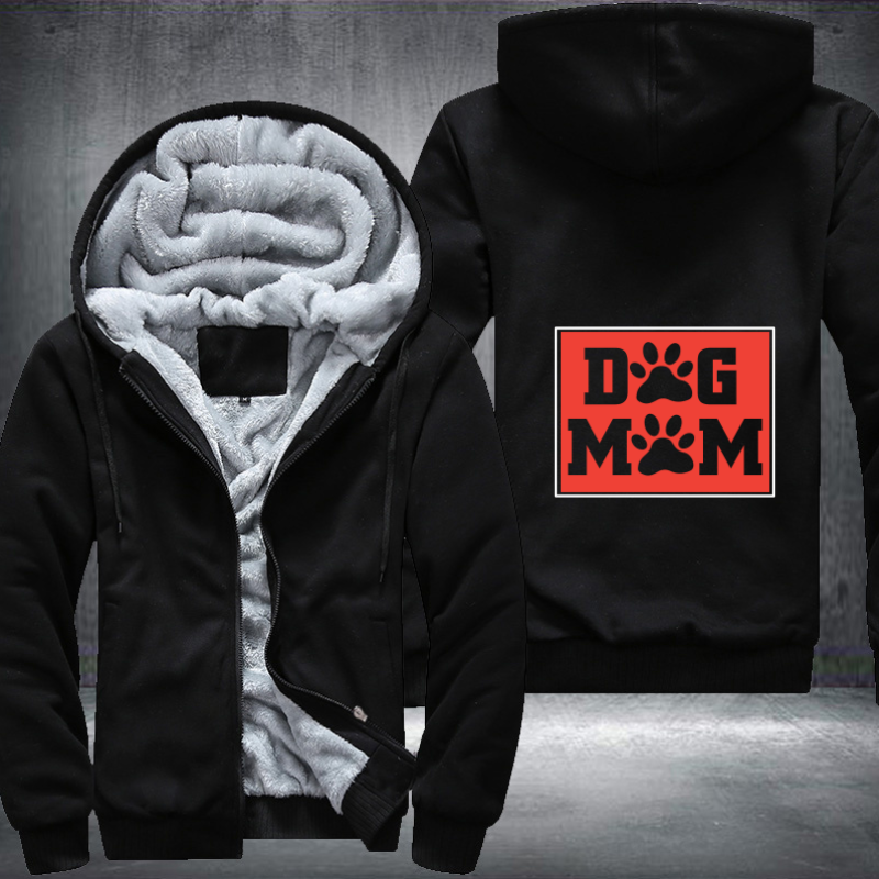 DOG MOM Fleece Hoodies Jacket