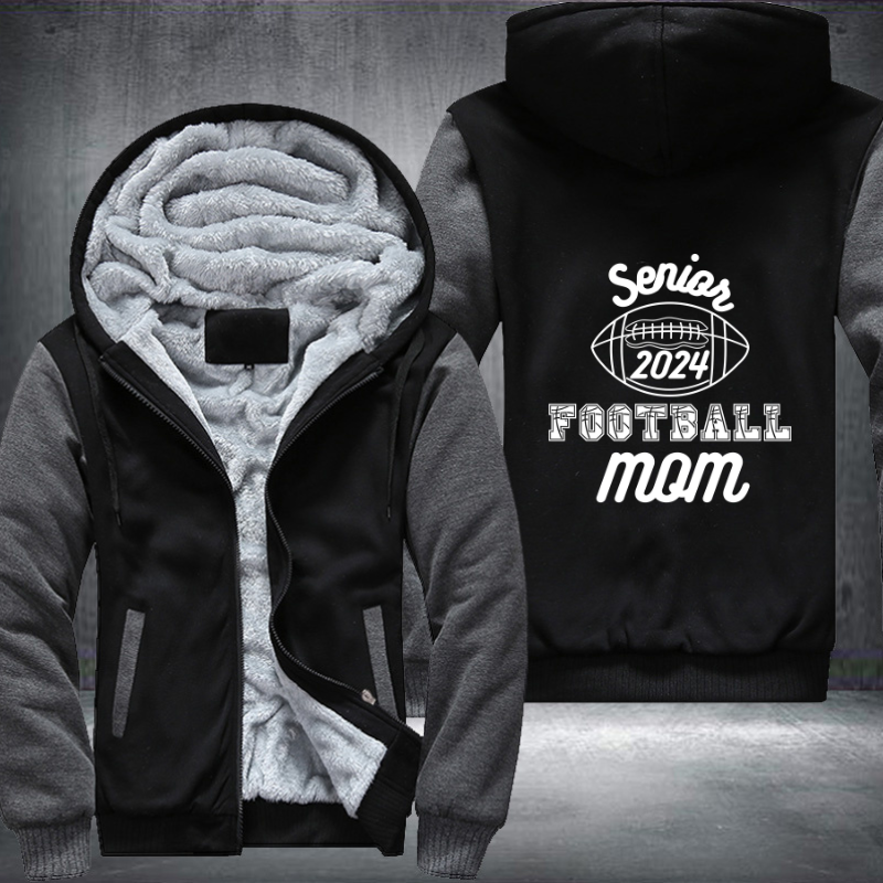 Senior Football mom 2024 Fleece Hoodies Jacket