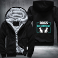 DOGS ARE AWESOME Fleece Hoodies Jacket