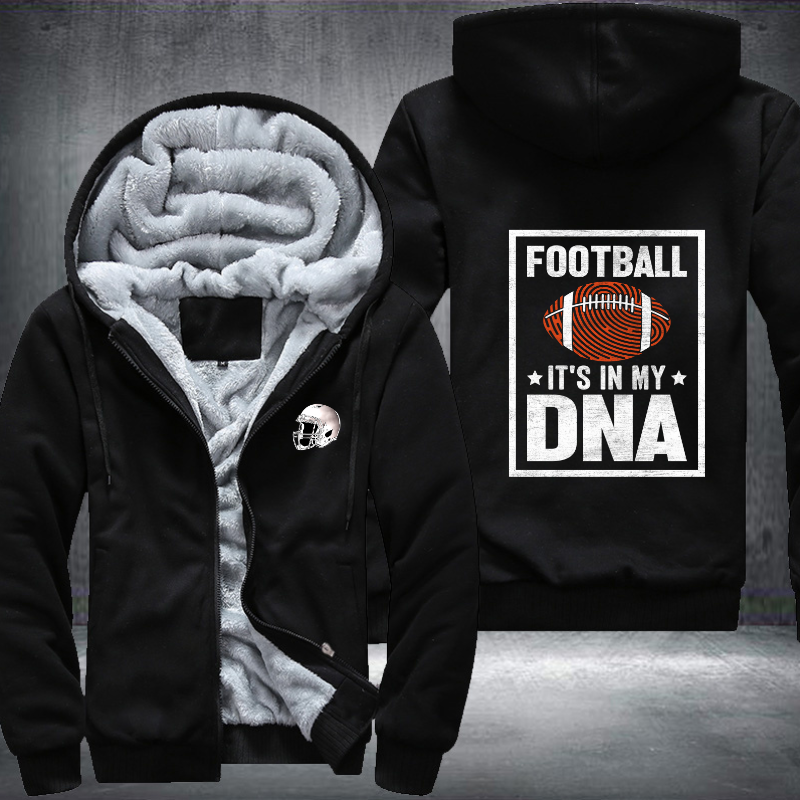 Football it's in my DNA Design Fleece Hoodies Jacket