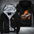 Car USA Iconic Charger RT 1968 Fleece Hoodies Jacket