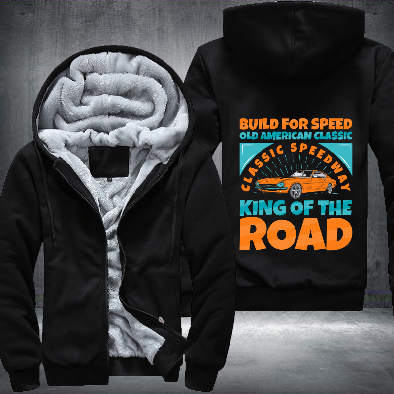 Build for speed old classic Fleece Hoodies Jacket
