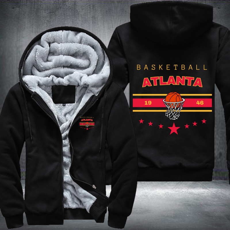 Vintage Basketball ATLANTA 1946 Fleece Hoodies Jacket