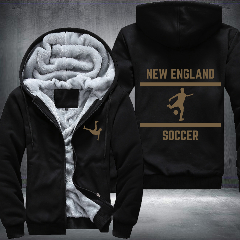 Soccer Lover City New England Fleece Hoodies Jacket