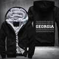 Patriotic USA State Georgia Fleece Hoodies Jacket