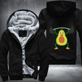 Avocado Weightlifting Fleece Hoodies Jacket