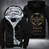 Soccer Football Gold Arsenal Fleece Hoodies Jacket