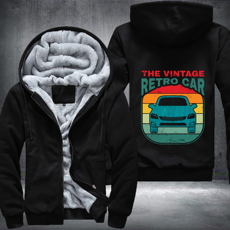 The vintage retro car Fleece Hoodies Jacket