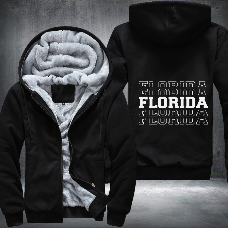 Patriotic USA State Florida Fleece Hoodies Jacket