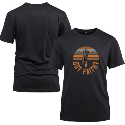 Got Faith in Jesus Cotton Black Short Sleeve T-Shirt