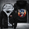 Animal Hiphop Graphic Funny Koala Fleece Hoodies Jacket