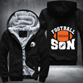 Football Son Fleece Hoodies Jacket