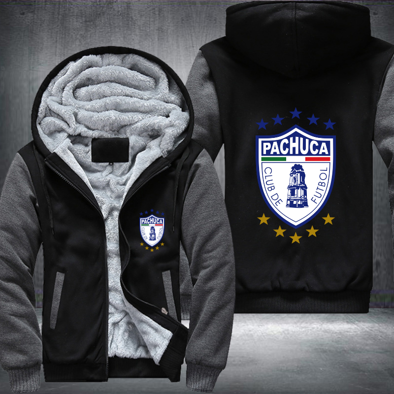 Pachuca Tuzos Football Fleece Hoodies Jacket