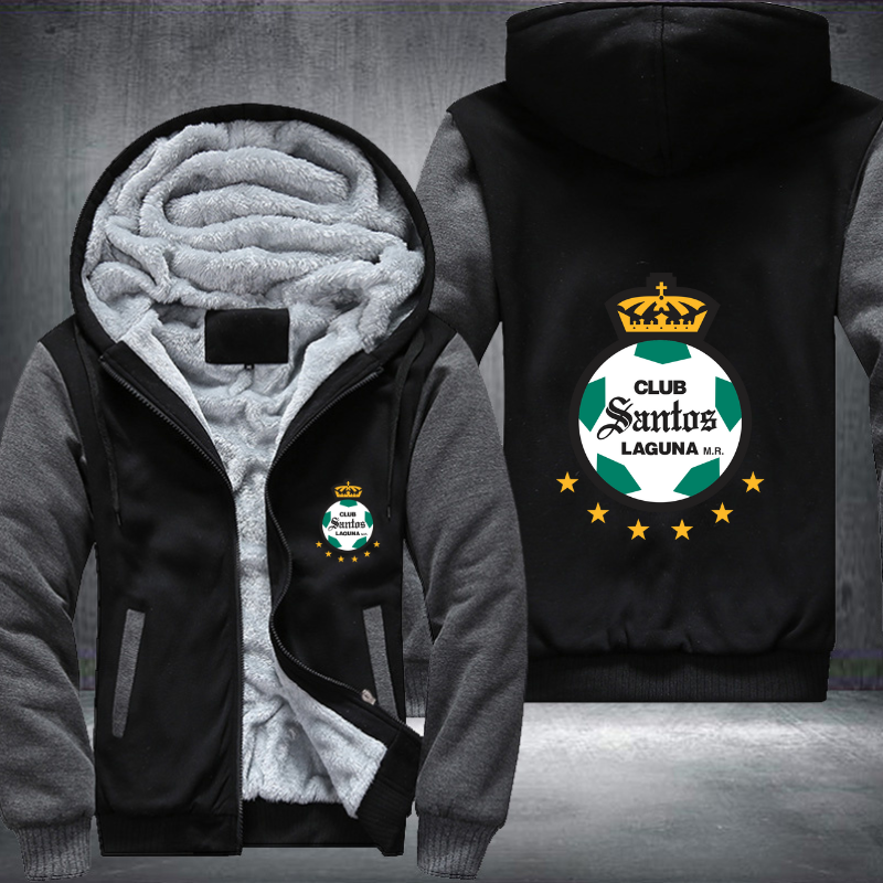 Santos Laguna Football Fleece Hoodies Jacket