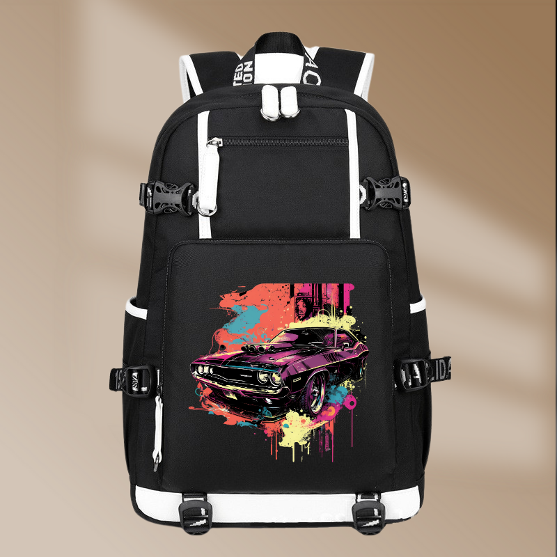 Dodge Challenger RT 1970 Design Printing Canvas Backpack