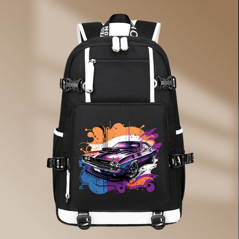Dodge Challenger RT 1970 Style Printing Canvas Backpack