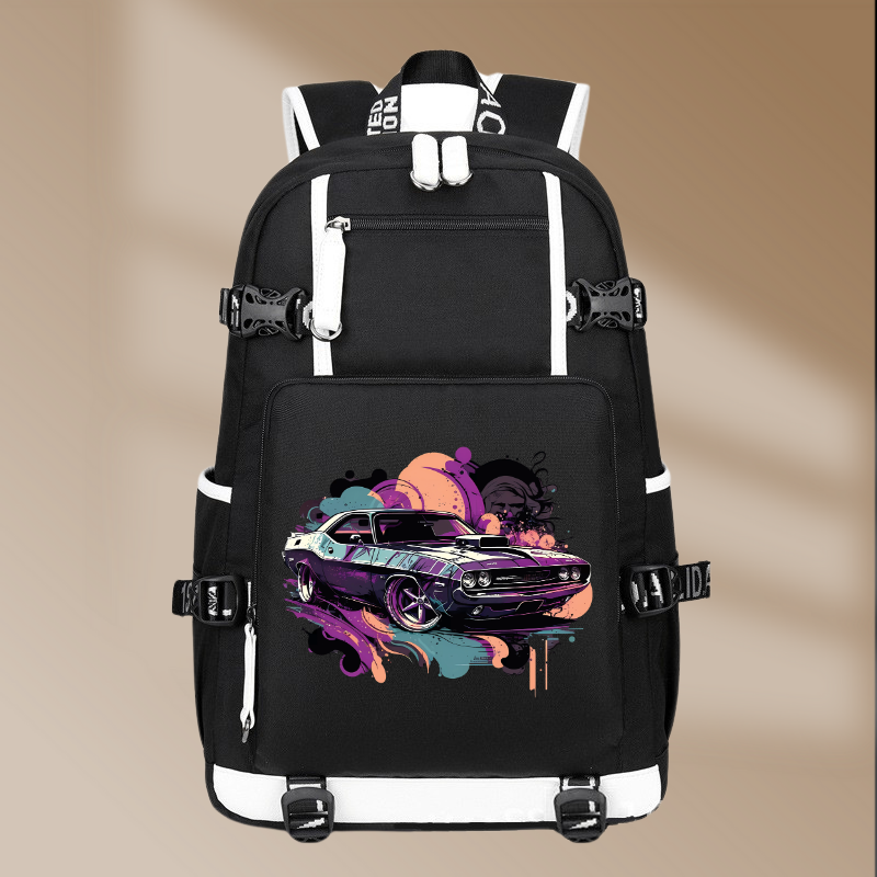 Dodge Challenger RT 1970 Vintage Printing Canvas Backpack