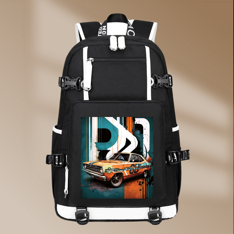 Dodge Dart 1969 Printing Canvas Backpack