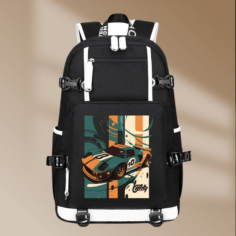 Ford GT40 1964 Design Printing Canvas Backpack