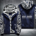 Patriotic USA State New jersey Fleece Hoodies Jacket