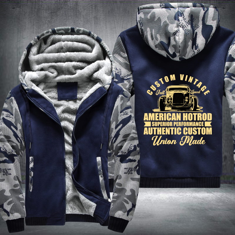 Custome vintage full speed car Fleece Hoodies Jacket