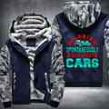 Warning May Spontaneously car Fleece Hoodies Jacket